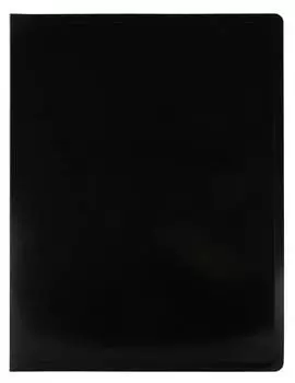 Папка с 40 прозр.вклад. Бюрократ Black&amp;White BWBPV40