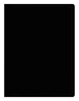 Папка с зажимом Бюрократ Black&amp;White BWPZ08PBLCK