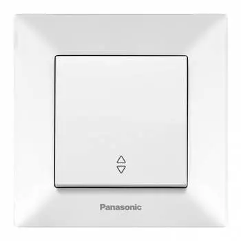 Переключатель Panasonic Arkedia белый глянцевый (wmtc00032wh-ru)
