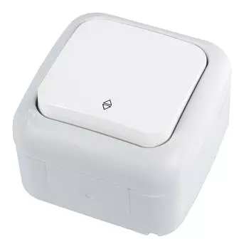 Переключатель Panasonic Palmiye белый глянцевый (90555404-ru)