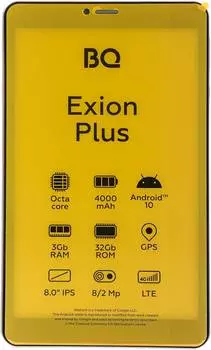 Планшет 8" BQ 8077L Exion Plus 32ГБ золотистый (86187189)