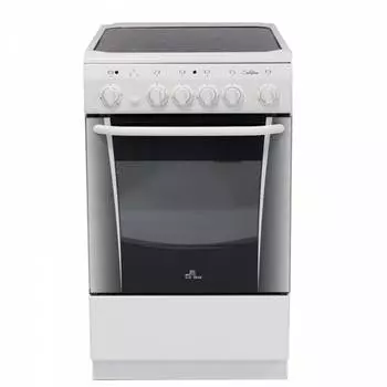 Плита электрическая De Luxe 506004.03эс, стеклокерамика, белый