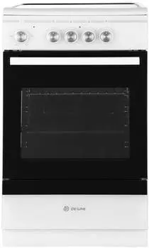 Плита электрическая De Luxe 506004.14эс, стеклокерамика, белый/черный