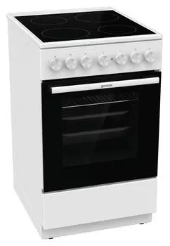 Плита электрическая Gorenje GEC5B41WG, стеклокерамика, белый