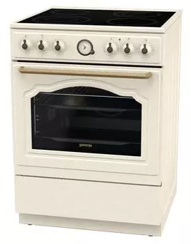 Плита электрическая Gorenje GECS6B70CLI, стеклокерамика, бежевый