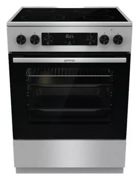 Плита электрическая Gorenje GECS6C70XC, стеклокерамика, нержавеющая сталь