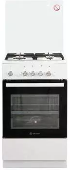 Плита газовая De Luxe 5040.42г (кр) ЧР белый
