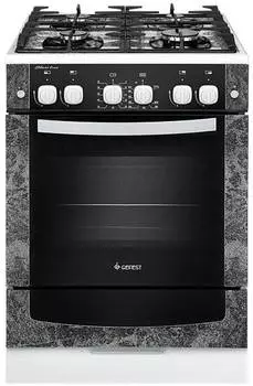 Плита газовая Gefest ПГ 6500-02 0113 черный мрамор