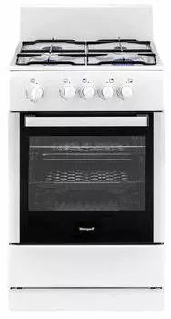 Плита газовая Weissgauff WGS G4G01 W белый (430120)