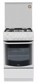 Плита комбинированная De Luxe 5040.20гэ ЧР белый