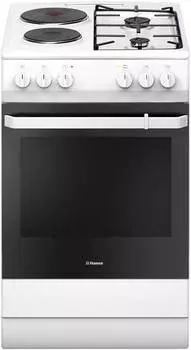 Плита комбинированная Hansa FCMW54009 белый/черный