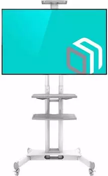 Подставка для телевизора Onkron TS1552, 40-70", напольный, мобильный, белый