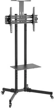 Подставка для телевизора Ultramounts UM262, 37-75", напольный, мобильный, черный