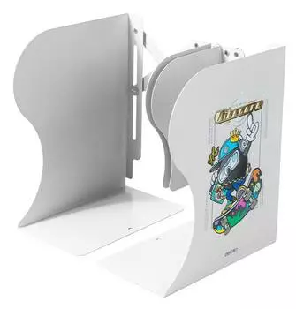 Подставка-ограничитель для книг Deli 78632GREY серый