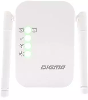 Повторитель беспроводного сигнала Digma D-WR310 белый