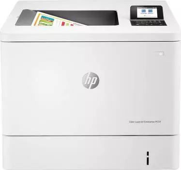 Принтер HP Color LaserJet Enterprise M554dn белый/черный (7zu81a)