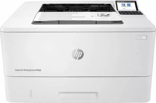 Принтер HP LaserJet Enterprise M406dn белый/черный (3pz15a)