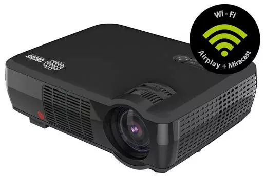 Проектор Cactus CS-PRM.06B.WVGA-W, 1280х800, 1000:1, 2000lm, черный