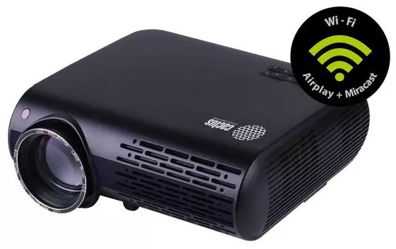 Проектор Cactus CS-PRO.02B.WXGA-W, 1280х800, 2000:1, 3000lm, черный