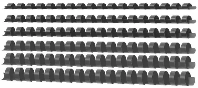 Пружина пластиковая Deli E3836 100шт.