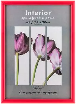 Рамка Светосила Interior Arte 9С-6 21х30см красный (1-03002)