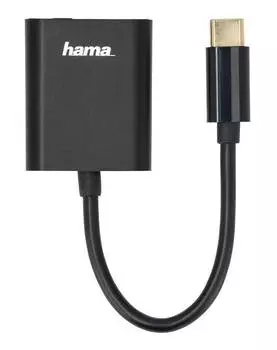 Разветвитель USB 2.0 Hama черный (00135748)