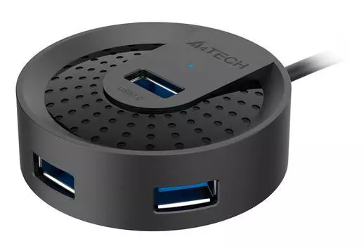 Разветвитель USB 3.0 A4Tech HUB-30 черный