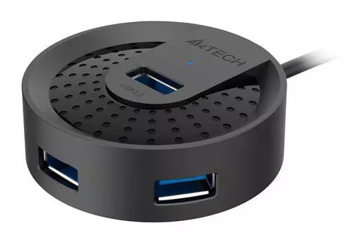 Разветвитель USB 3.0 A4Tech HUB-30C черный