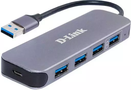 Разветвитель USB 3.0 D-Link DUB-1340/D1A серый