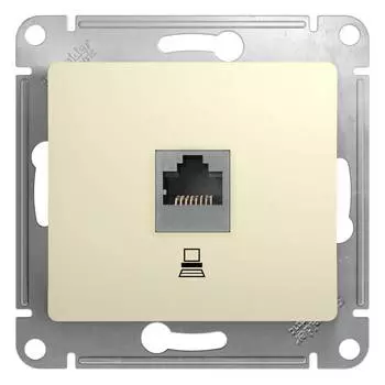 Розетка компьютерная Schneider Electric Glossa бежевый (gsl000281k)