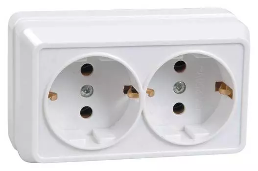Розетка силовая IEK Октава белый (ero21-k01-16-dc)