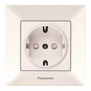 Розетка силовая Panasonic Arkedia бежевый (wmtc02122bg-ru)