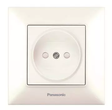 Розетка силовая Panasonic Arkedia Slim бежевый (wntc02112bg-ru)