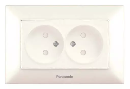 Розетка силовая Panasonic Arkedia Slim бежевый (wntc02142bg-ru)