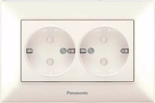 Розетка силовая Panasonic Arkedia Slim бежевый (wntc02152bg-ru)
