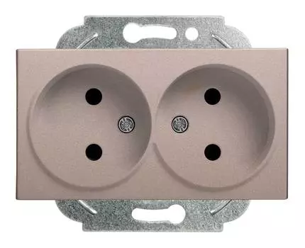 Розетка силовая Panasonic Karre Plus &amp; Arkedia Slim бронза (wktt02042br-ru)