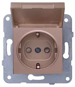 Розетка силовая Panasonic Karre Plus &amp; Arkedia Slim бронза (wktt02102br-ru)