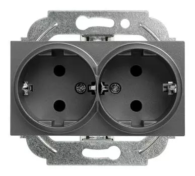 Розетка силовая Panasonic Karre Plus &amp; Arkedia Slim дымчатый (wktt02052dg-ru)