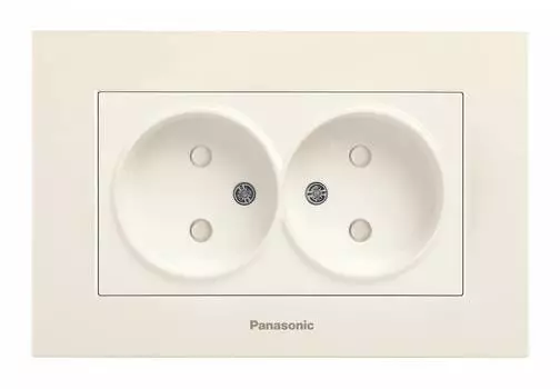 Розетка силовая Panasonic Karre Plus бежевый (wktc02142bg-ru)