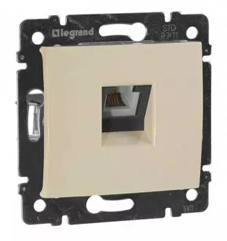 Розетка телефонная Legrand Valena слоновая кость (774338)