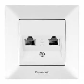 Розетка телефонная Panasonic Arkedia белый (wmtc04032wh-ru)