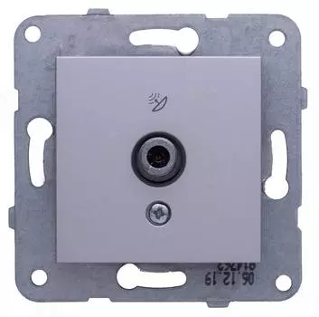 Розетка телевизионная Panasonic Karre Plus &amp; Arkedia Slim серебро (wktt04512sl-ru)