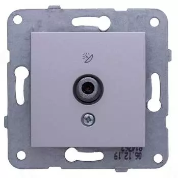 Розетка телевизионная Panasonic Karre Plus &amp; Arkedia Slim серебро (wktt04522sl-ru)