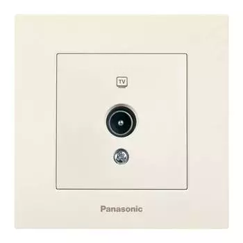 Розетка телевизионная Panasonic Karre Plus бежевый (wktc04542bg-ru)