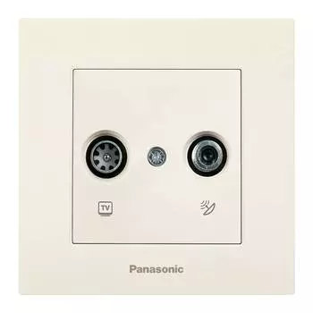 Розетка телевизионная Panasonic Karre Plus бежевый (wktc04612bg-ru)