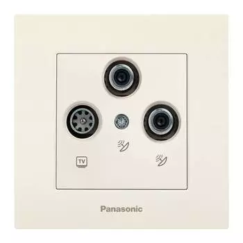 Розетка телевизионная Panasonic Karre Plus бежевый (wktc04662bg-ru)