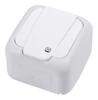 Розетка телевизионная Panasonic Palmiye белый (90555410-ru)