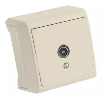 Розетка телевизионная Panasonic Vera бежевый (90681259-ru)