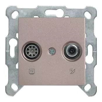 Розетка телевизионная/спутниковая Panasonic Karre Plus &amp; Arkedia Slim бронза (wktt04612br-ru)