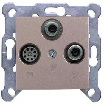 Розетка телевизионная/спутниковая Panasonic Karre Plus &amp; Arkedia Slim бронза (wktt04662br-ru)